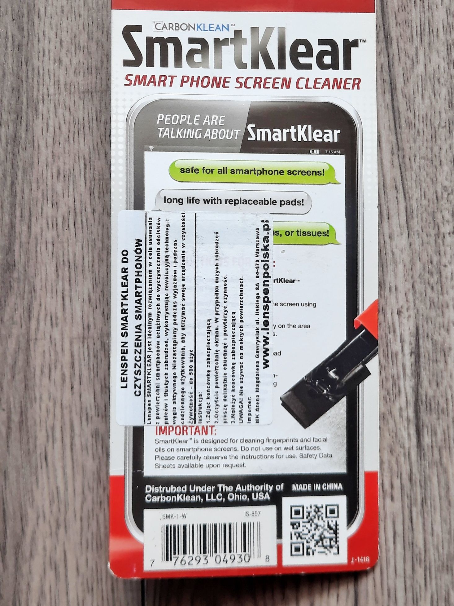 Lenspen LP-SMK-1-W Smartklear biały do czyszczenia smartphonów
