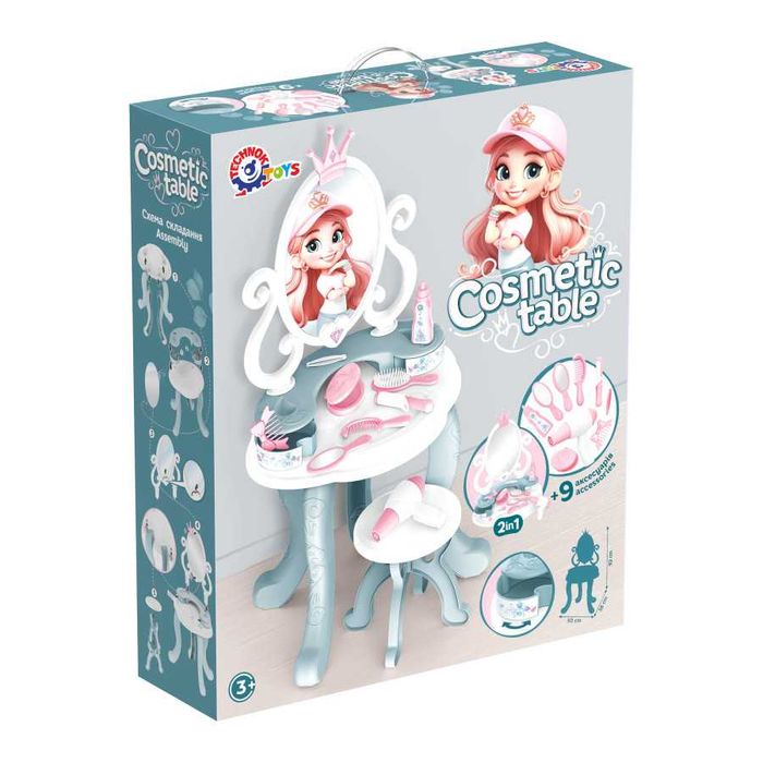 Косметичний столик трюмо зі стільчиком ТехноК, арт. 8683, 1638 в асорт