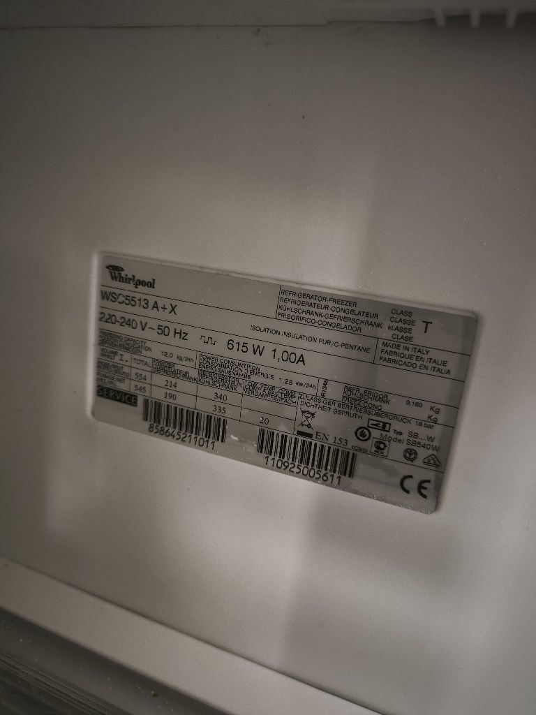 Whirlpool WSC5513 A+X frigorífico americano