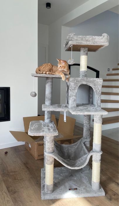 Drapak dla kota NOWY wysoki XXL drzewko wieża domek hamak legowisko