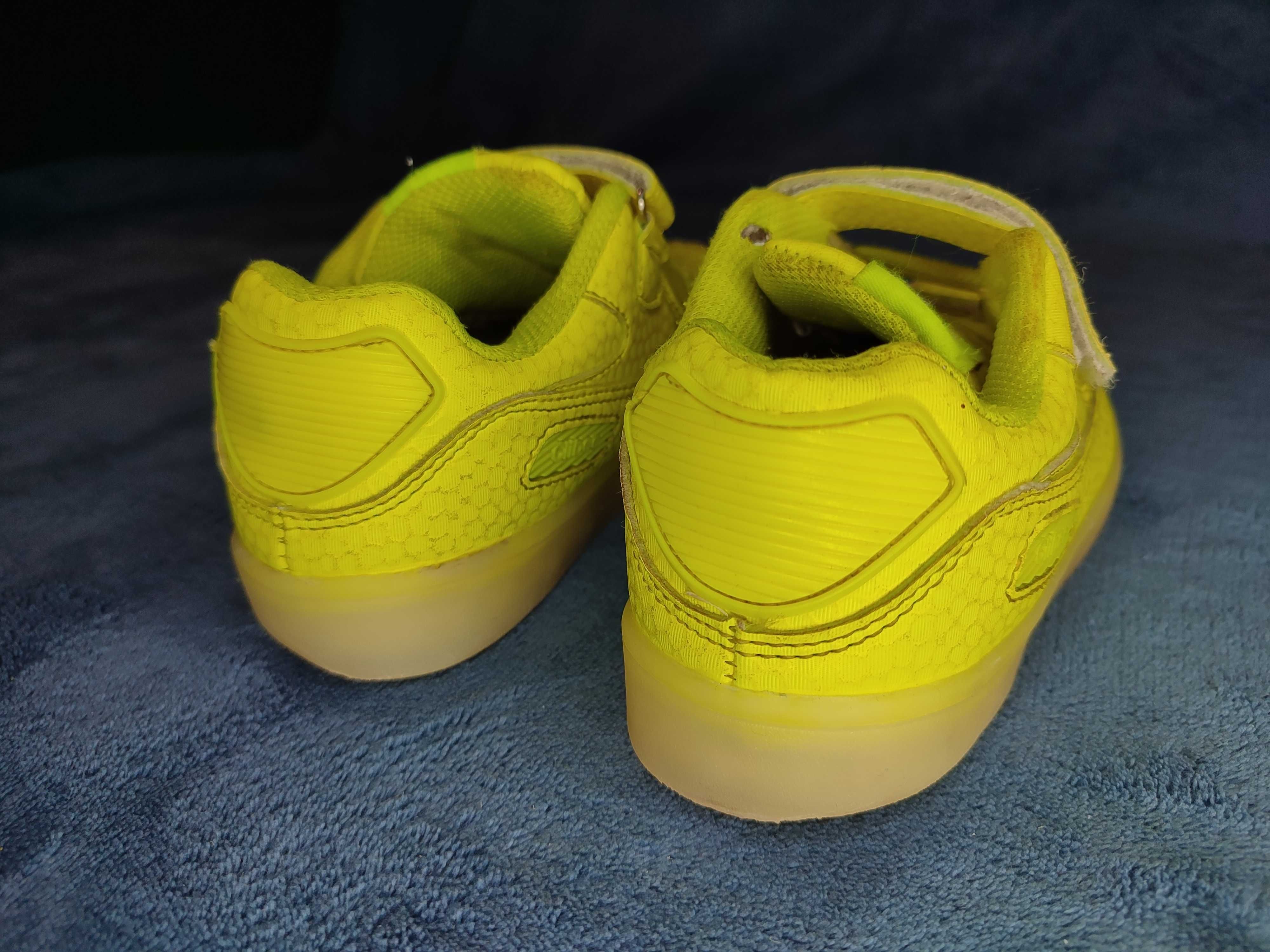 Детские кроссовки Clibee, желто-лимонные, р. 31 (стелька 18,5 см)