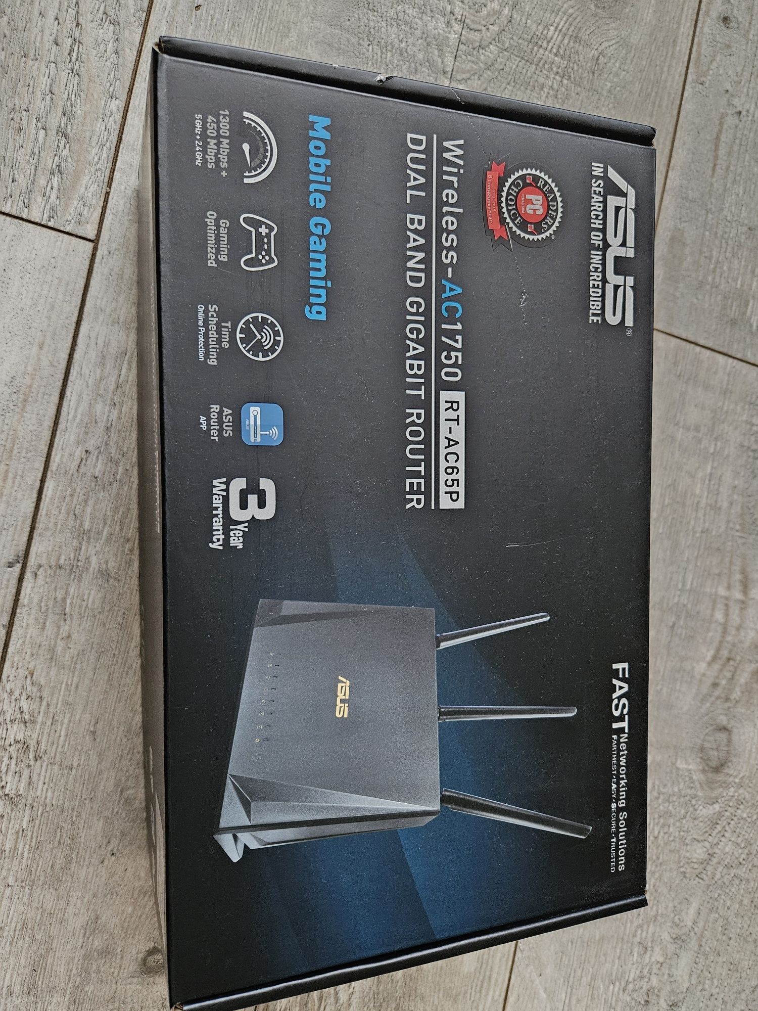 Router ASUS RT-AC65P (1750Mb/s a/b/g/n/ac, 1xUSB)