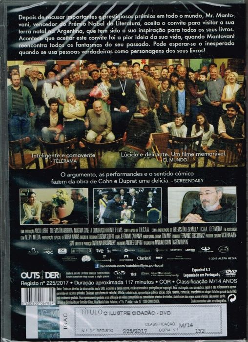 Filme em DVD: ILUSTRE CIDADÃO - Novo! A Estrear! Selado!