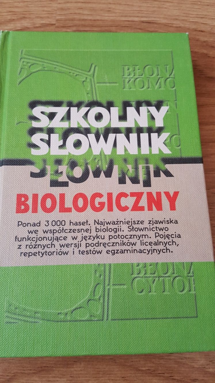 Szkolny Słownik Biologiczny