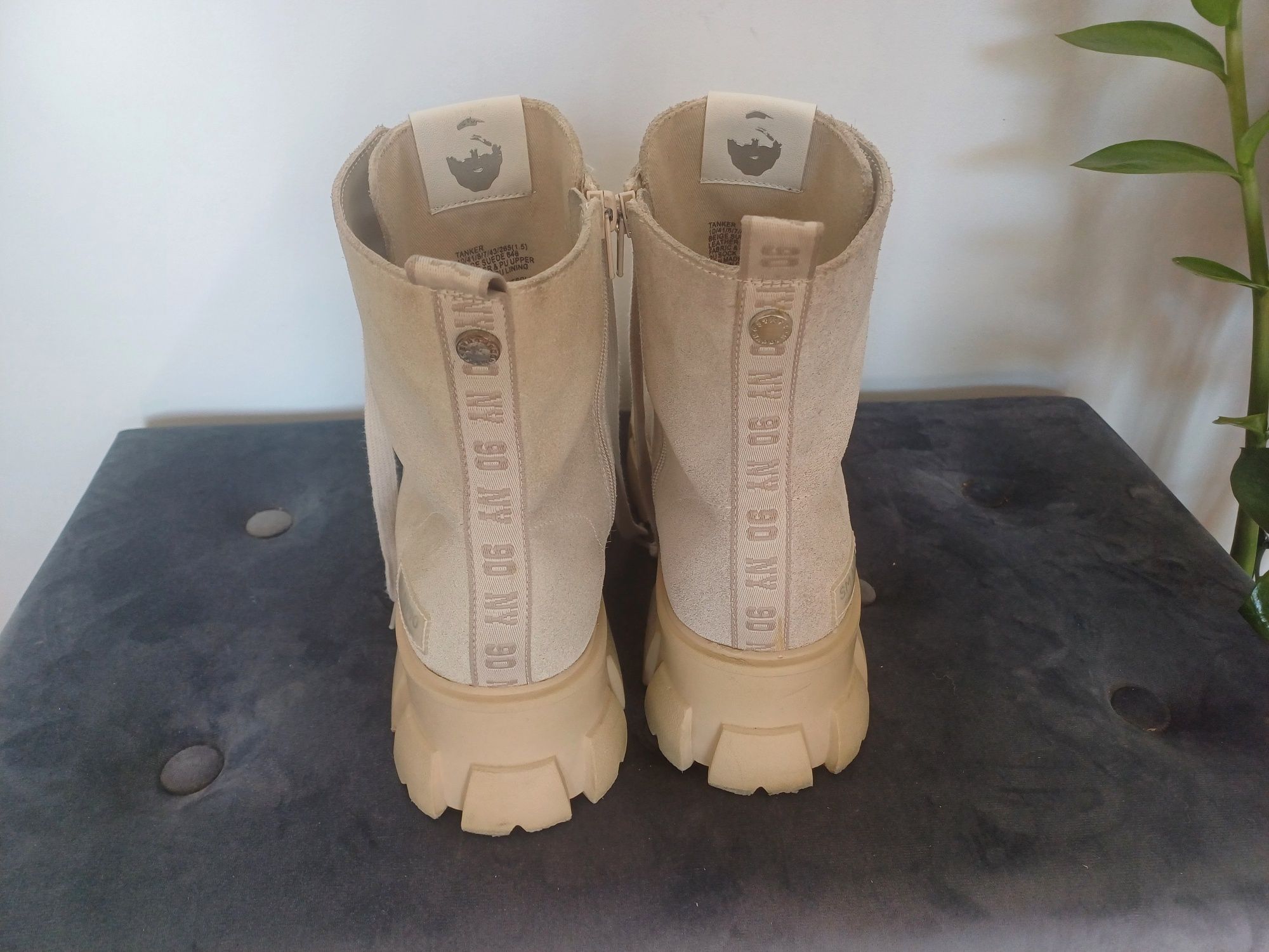 Trapery Steve Madden  rozmiar 41 Tanker Bootie buty botki damskie