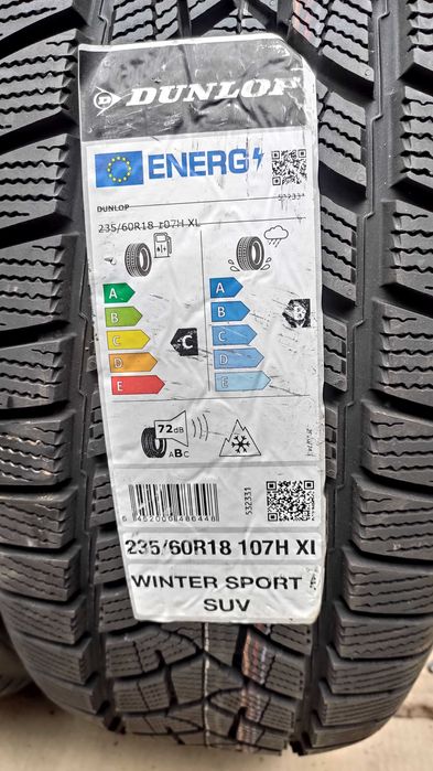 шини 235/60R18.  Dunlop Winter Sport 5. нові.