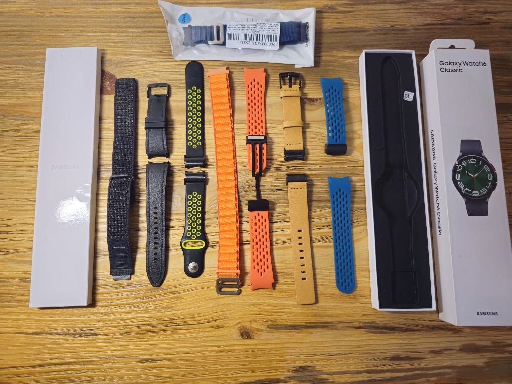 Smartwatch Samsung Galaxy watch 6 classic 47 LTE e SIM spory zestaw