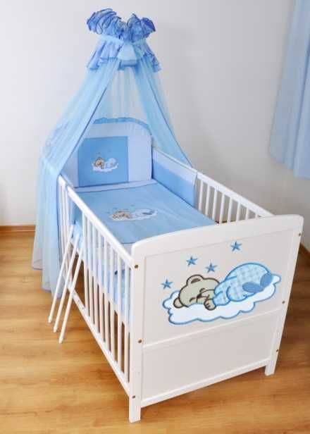 Haftowana 4el.Pościel dziecięca do łóżeczka rozmiar 120x60 oraz 140x70