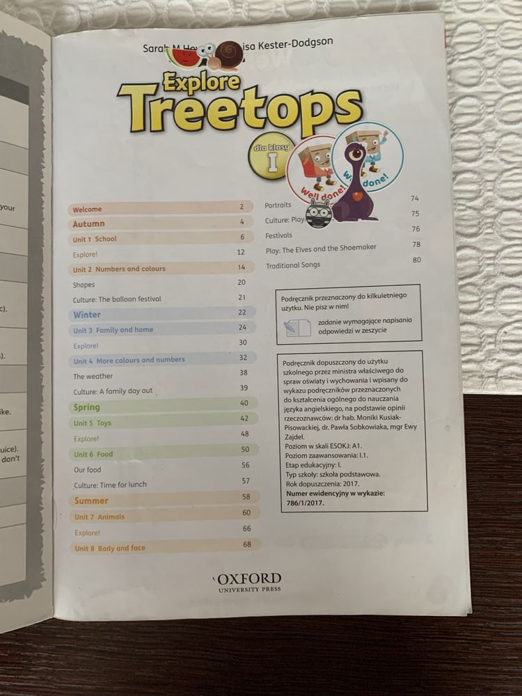 Treetops Explore 1- podręcznik w bdb stanie