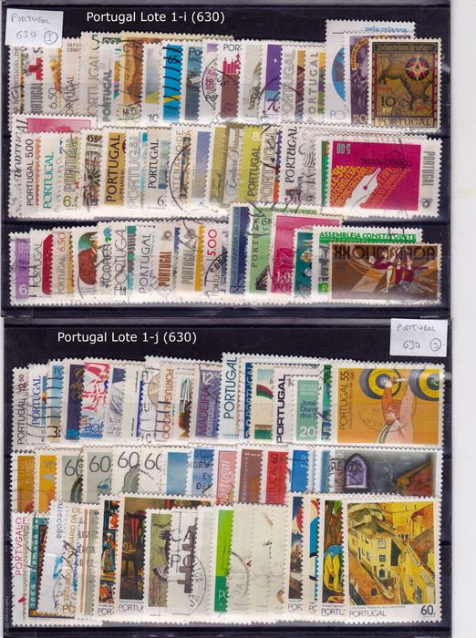 Lote de 630 Selos de Portugal