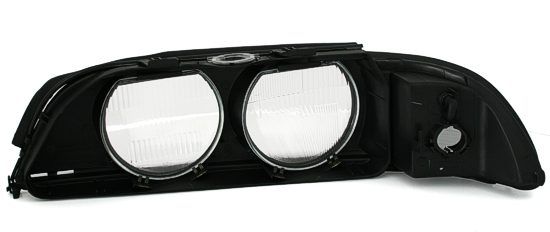 Szkła Klosze lampy reflektora BMW E39 96-00 XENON HB4 Czarne