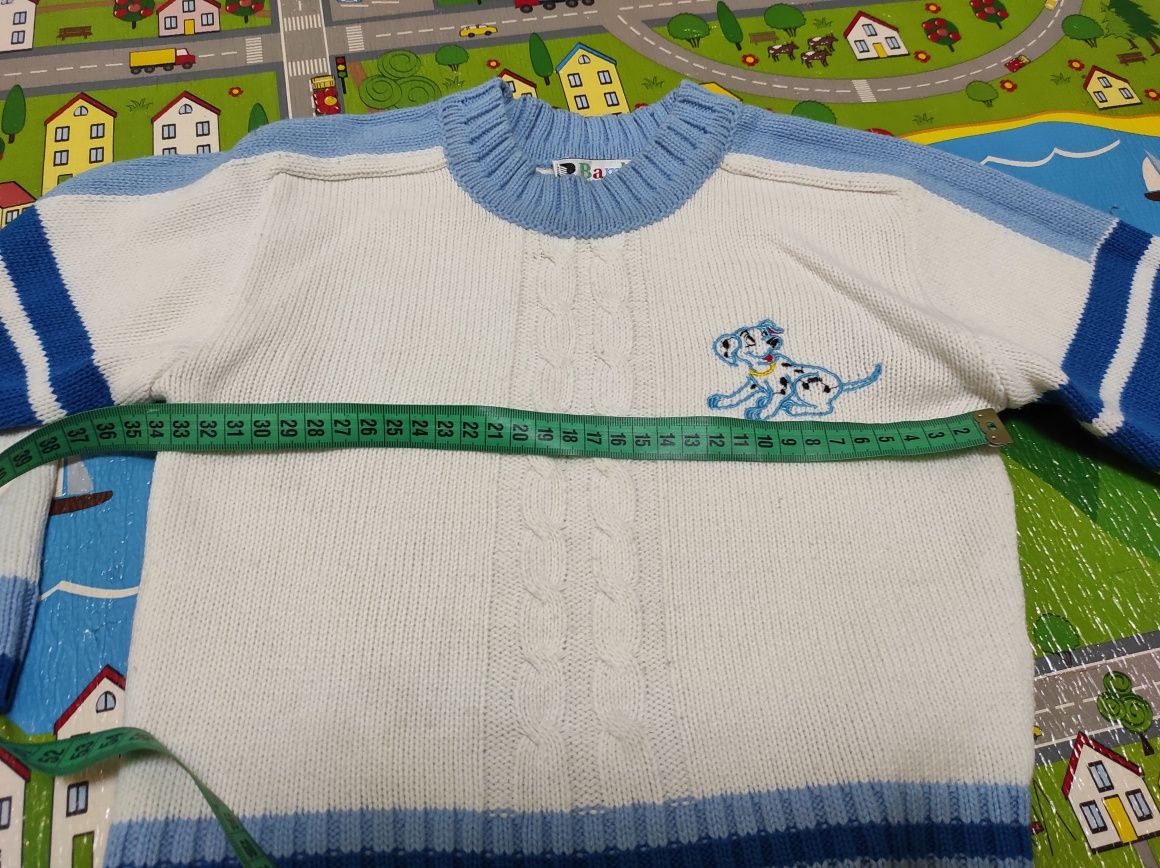 Детский зимний свитер белый 98 размер