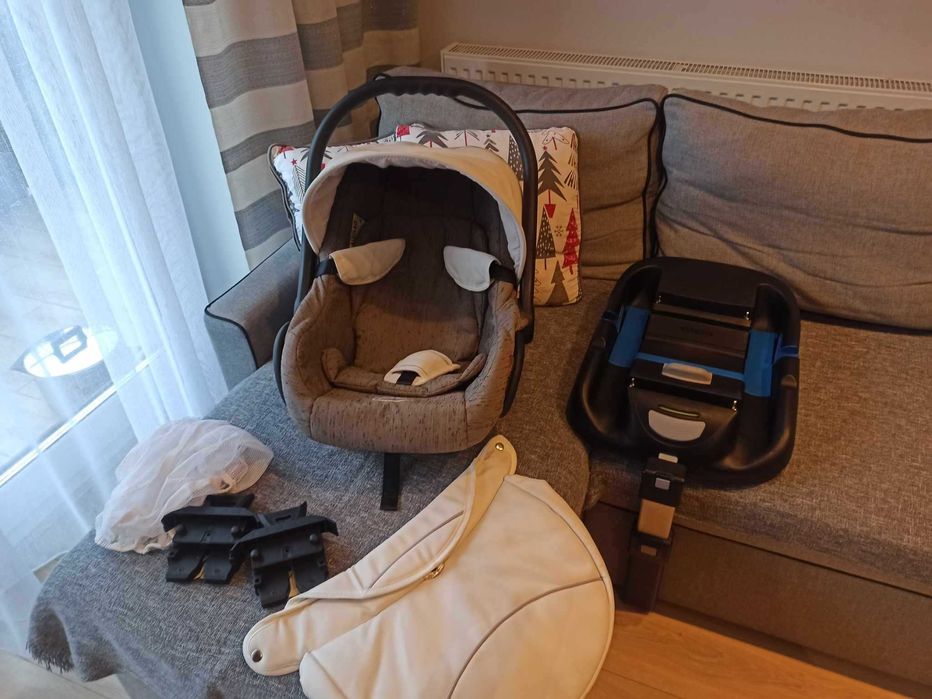 Fotelik samochodowy (nosidło) + baza ISOFIX