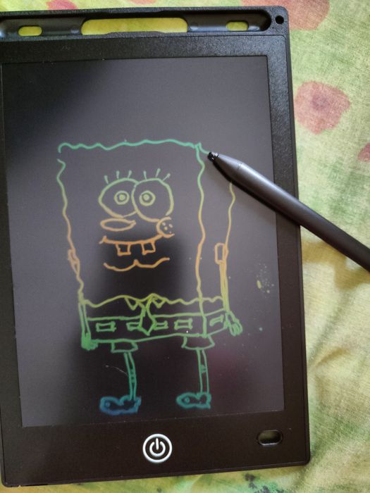 Детский планшет для рисования LCD, стирается одним нажатием, новый