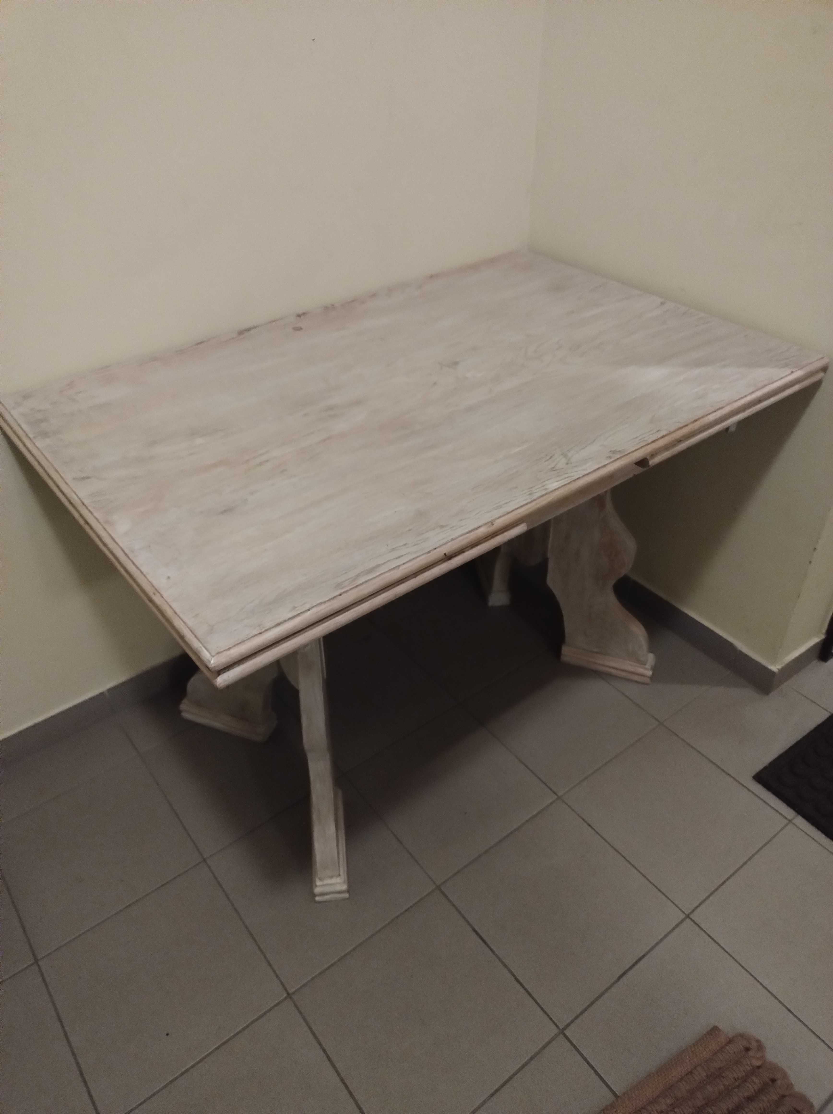 Stół rozsuwany 115x75x75 (na 10 osób +90cm -jedno skrzydło 45), drewno