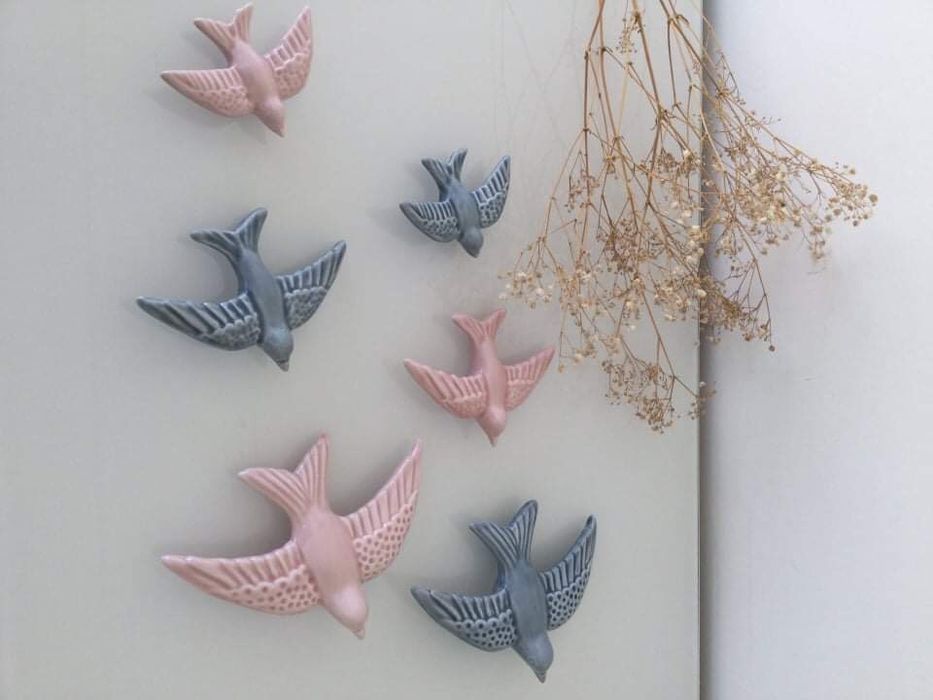 Andorinhas ceramica lindas