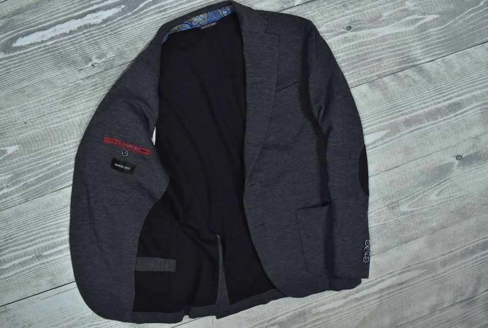Manuel Ritz Marynarka Bez Podszewki Blazer Slim Fit 52