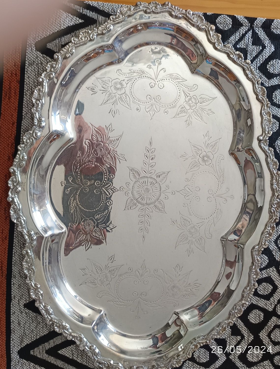 Conjunto chá banhado prata