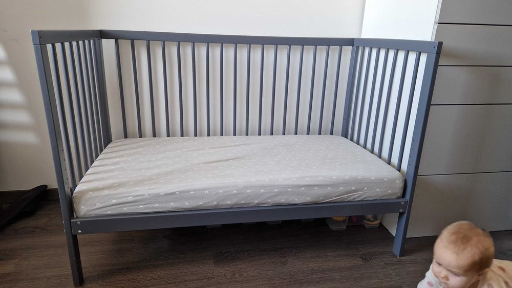 Łóżeczko dziecięce mokee MK-Mini 120x60 z materacem Hevea