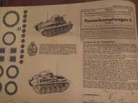 Model kartonowy,papier Panzerkampfwagen II oryginał 1942r !!!