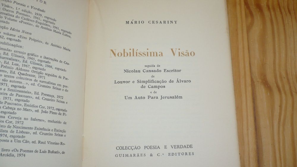 Nobilíssima Visão - Mário Cesariny (2ª Edição)