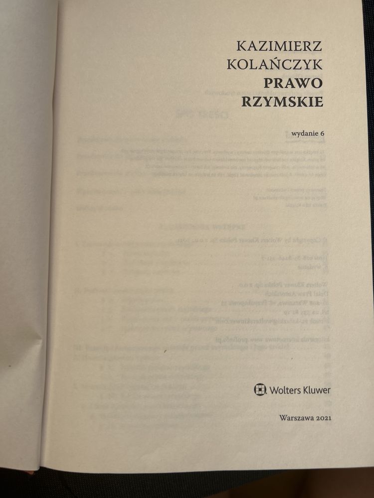 Kazimierz Kolańczyk, Prawo rzymskie 6. wydanie