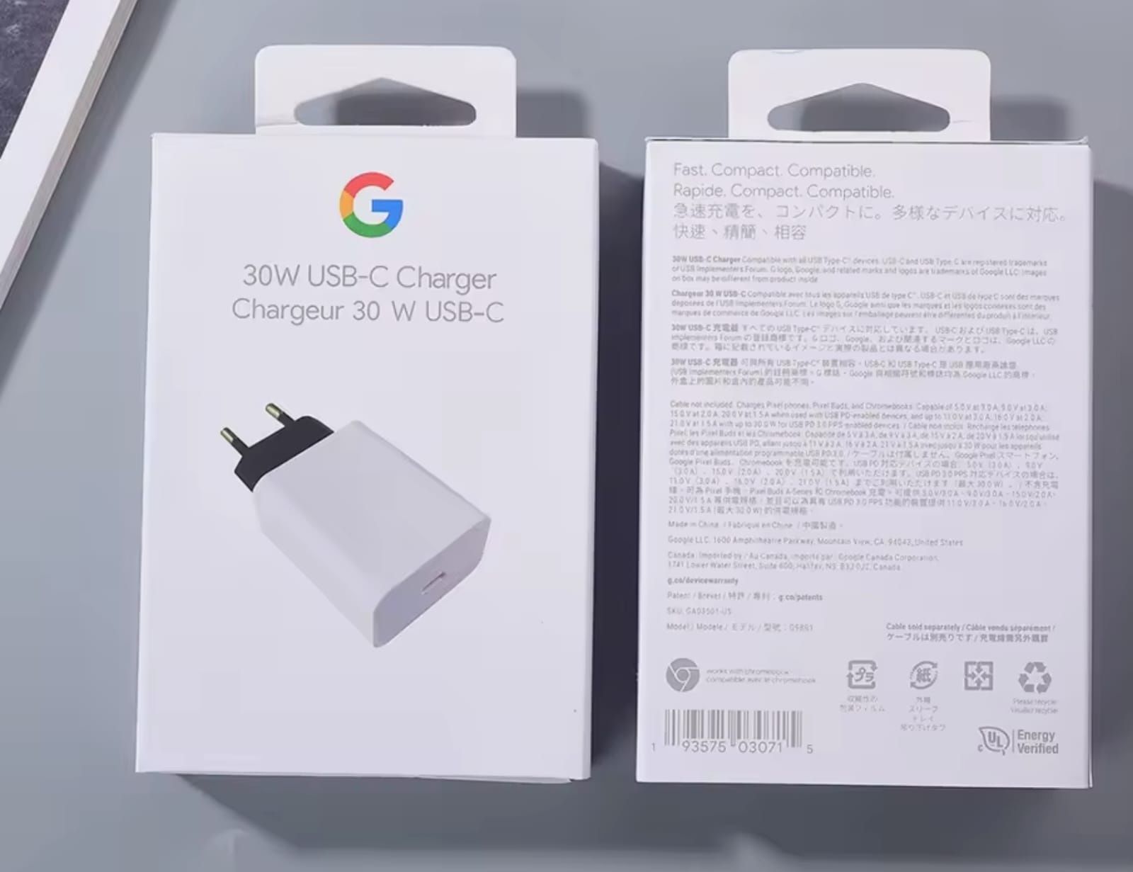 Зарядное устройство USВ-С мощностью ЗО Вт для Google Pixel 9