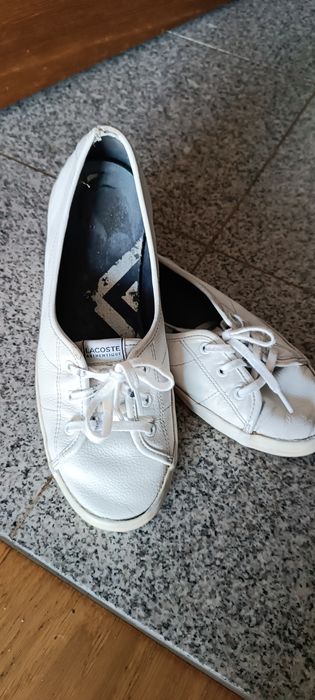Lacoste chunky ziane białe skóra nat 40,5
