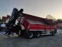 Самоскид MAN TGA 26.440 6x4 кран маніпулятор HIAB 166 B-3 Meiller 2-ст