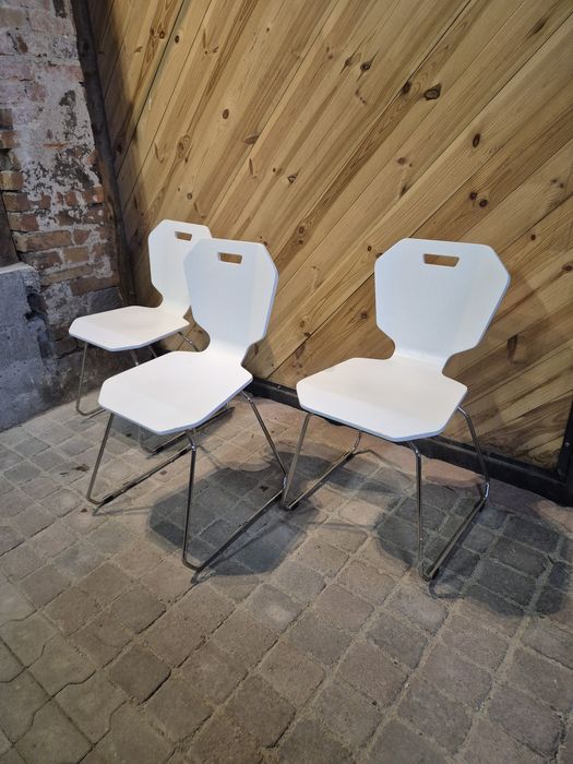 8x Krzesło nowoczesne FAMEG drewno+metal | Kuchnia | Biuro | Bistro