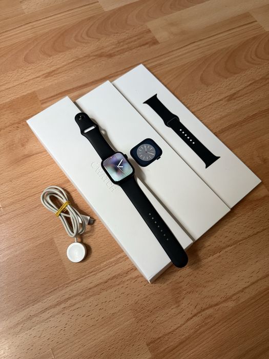 Apple Watch Series 8 45 mm Midnight / Полный Комплект
