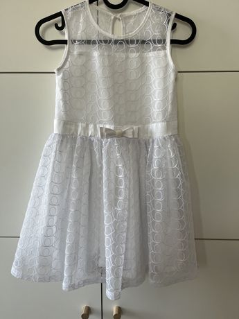 Biała sukienka coccodrillo 128