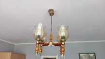 Żyrandol lub klosze, lampa
