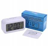 Budzik Zegar LED Termometr 12/24h Podswietlenie