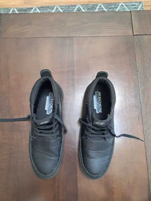 Buty chłopięce Skechers - junior direct pulse czarne