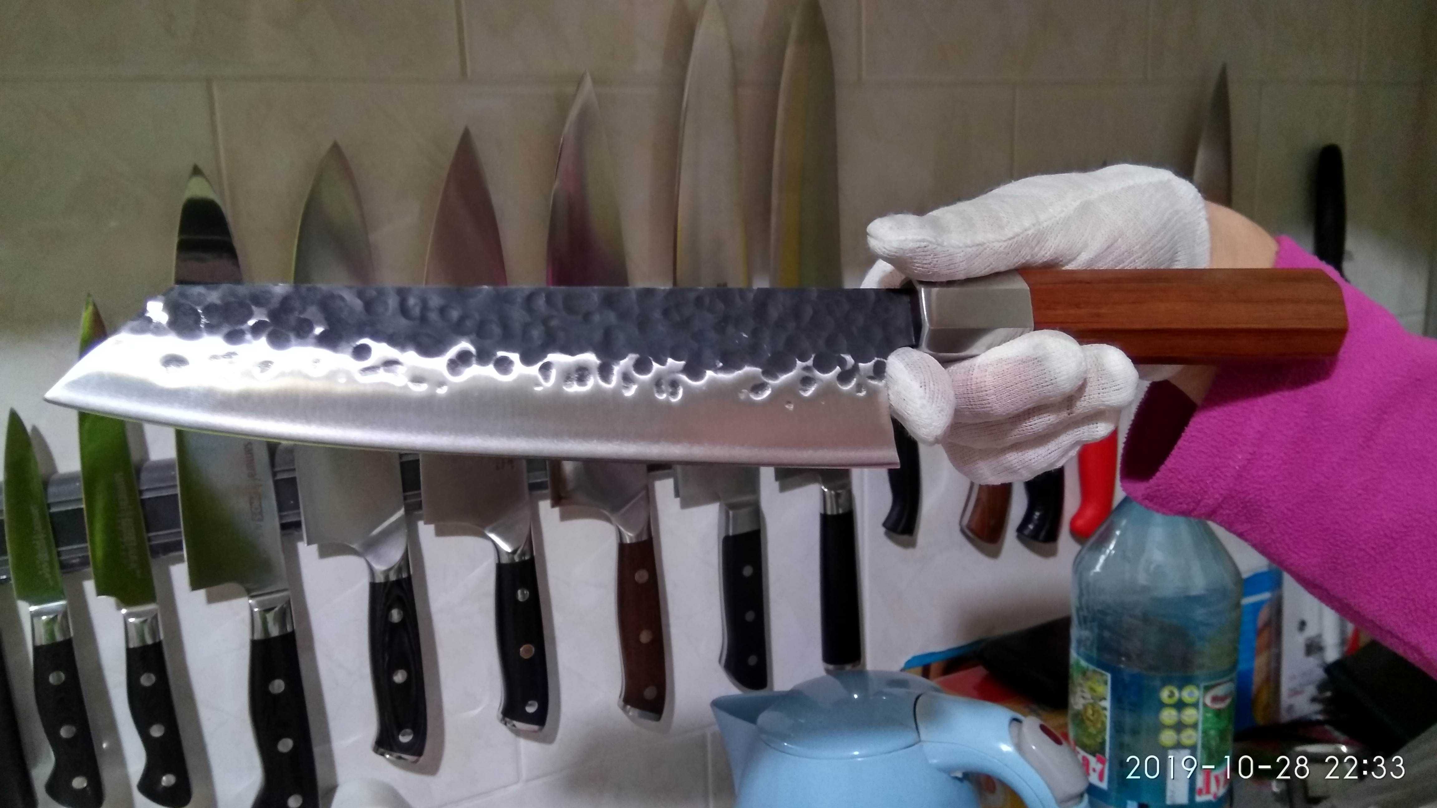 Кухонный профессиональный нож киритсуке (Япония) 60 един.твердост