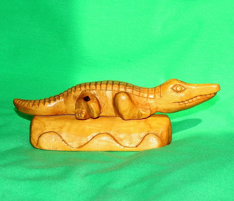 Figurki  z drewna Faraon, Żyrafa, Krokodyl