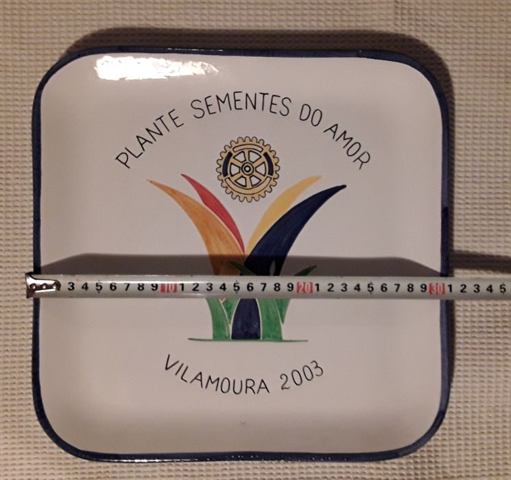 Prato cerâmico Rotary Plante Sementes do Amor, Vilamoura 2003