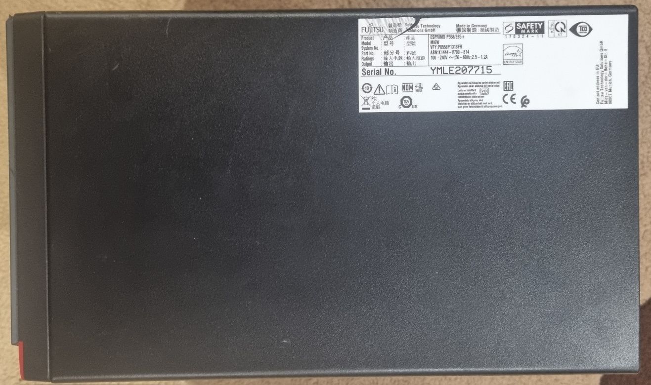 Fujitsu esprimo p558/i3-9100/4×3,6-4,2/ram8ddr4/m2 256gb