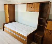 Duas camas de solteiro 95x190 cm e conjunto moveis (opcional)