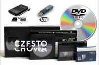Digitalizacja kaset VHS i z kamer mini DV (1 szt.) na USB HDD DVD