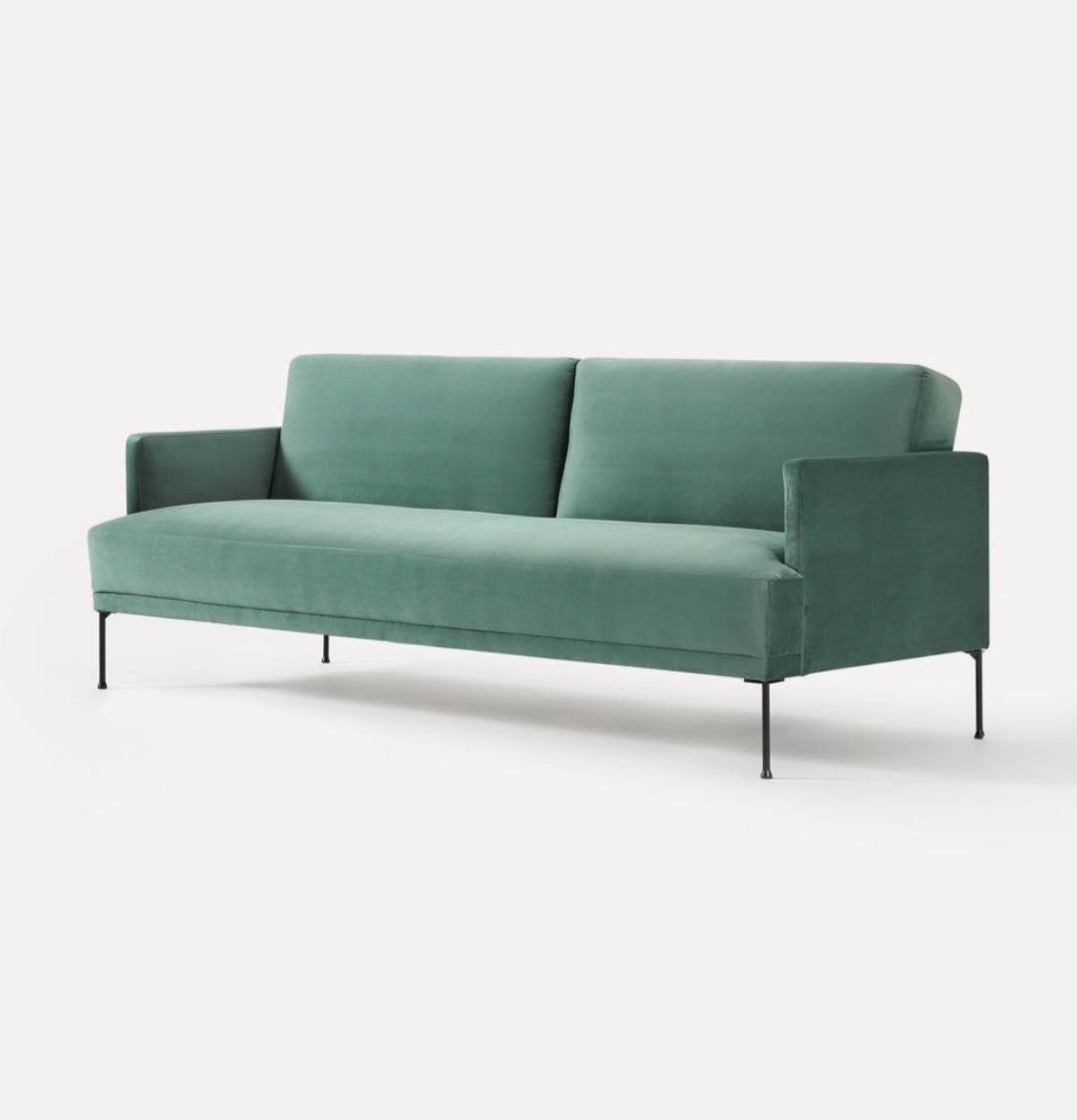 Sofa z aksamitu Fluente 3-osobowa Westwing Collection