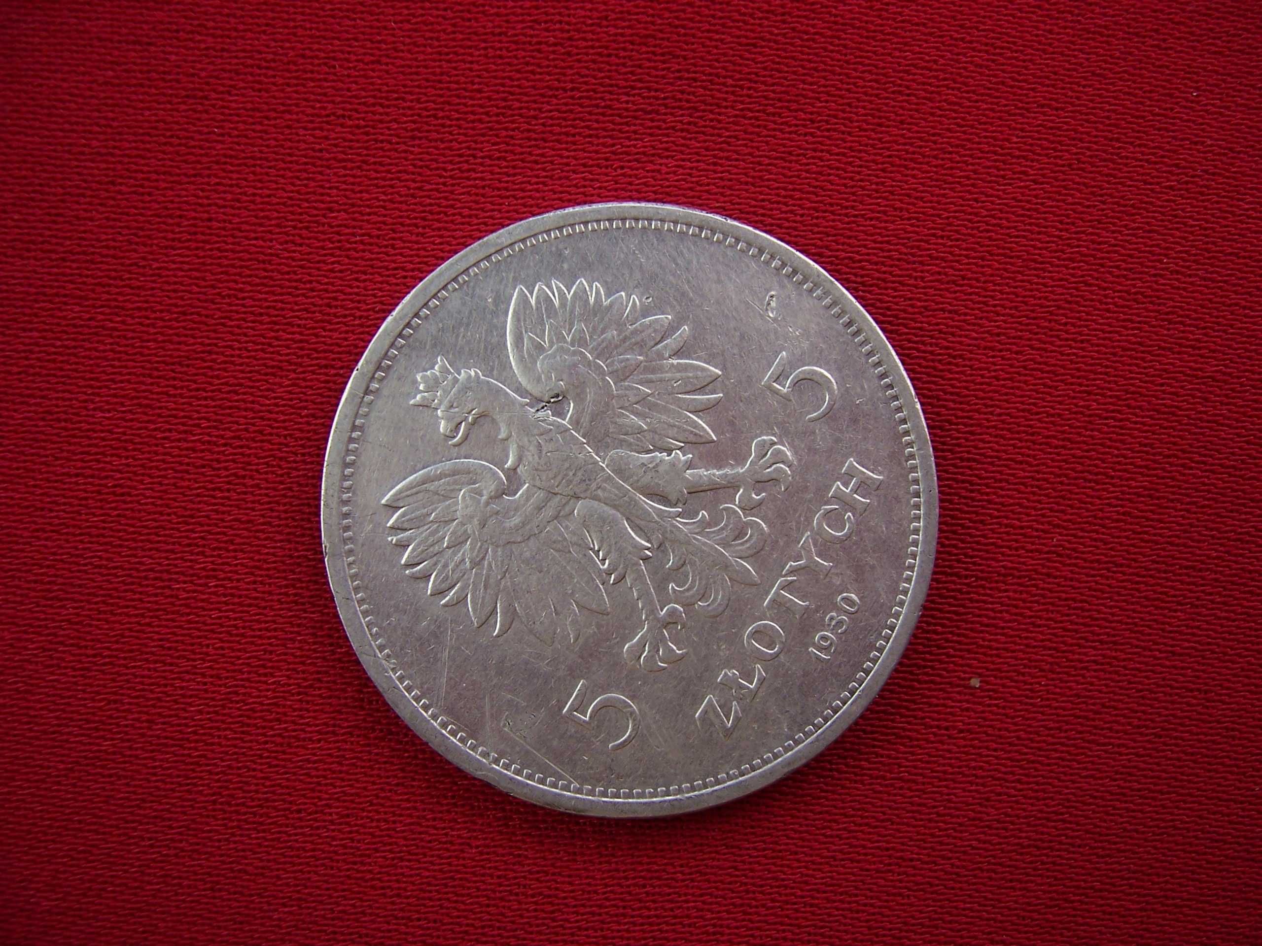 II RP Polska moneta 5 zł 1930 rok Sztandar nr 10