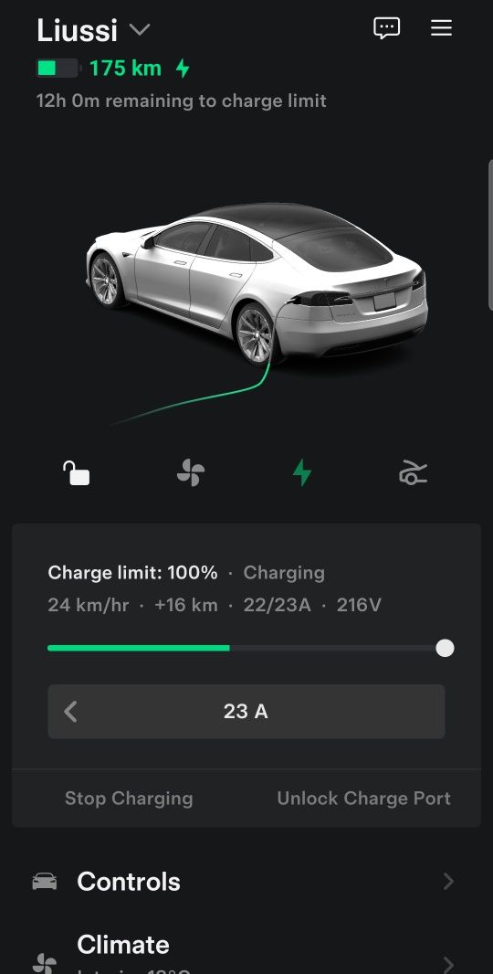 Tesla Model S Dual motor 2016 75Kw 400км.