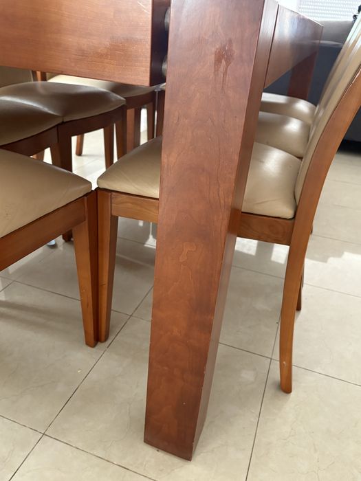 Mesa Madeira 8 lugares