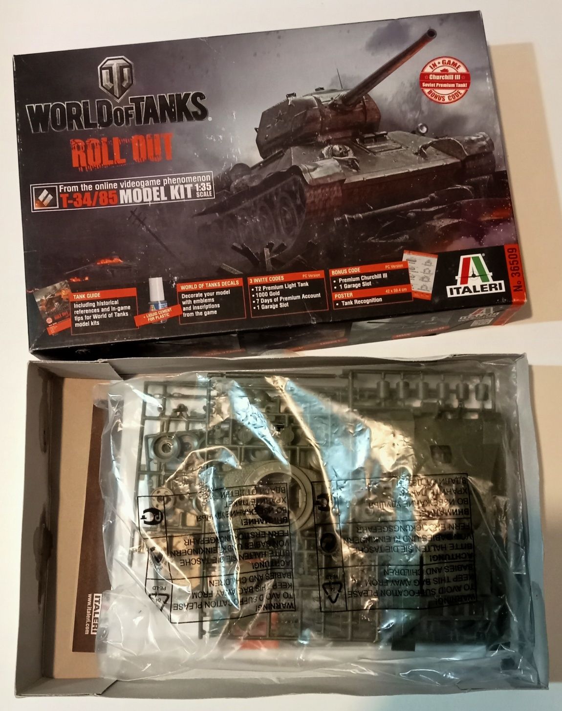 Модель T-34/85 Model Kit 1:35