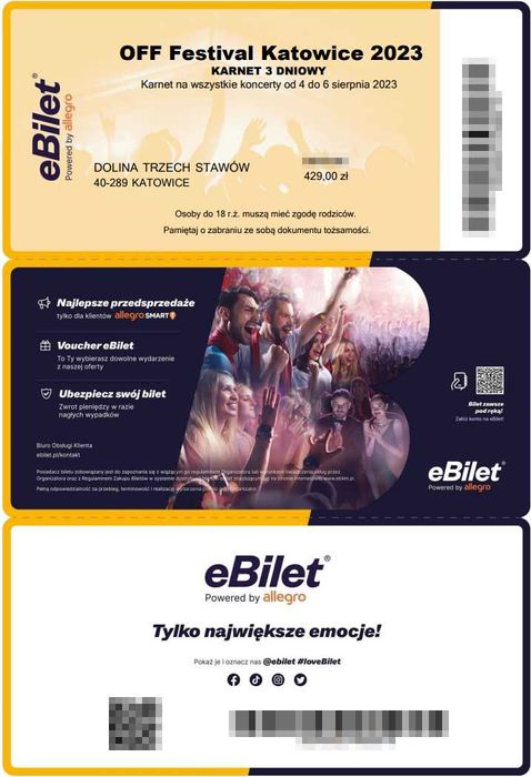 Bilet 3. dniowy / Karnet trzydniowy - OFF Festival Katowice 2023