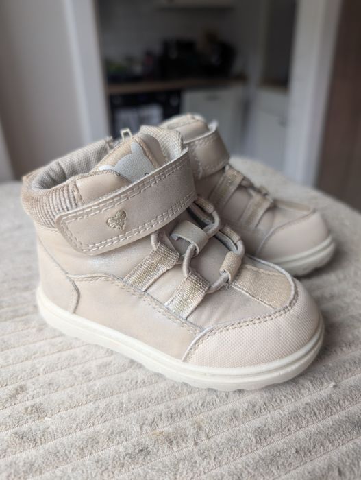 Buty jesienne dziewczynka dziewczęce Smyk beżowe rozm 21