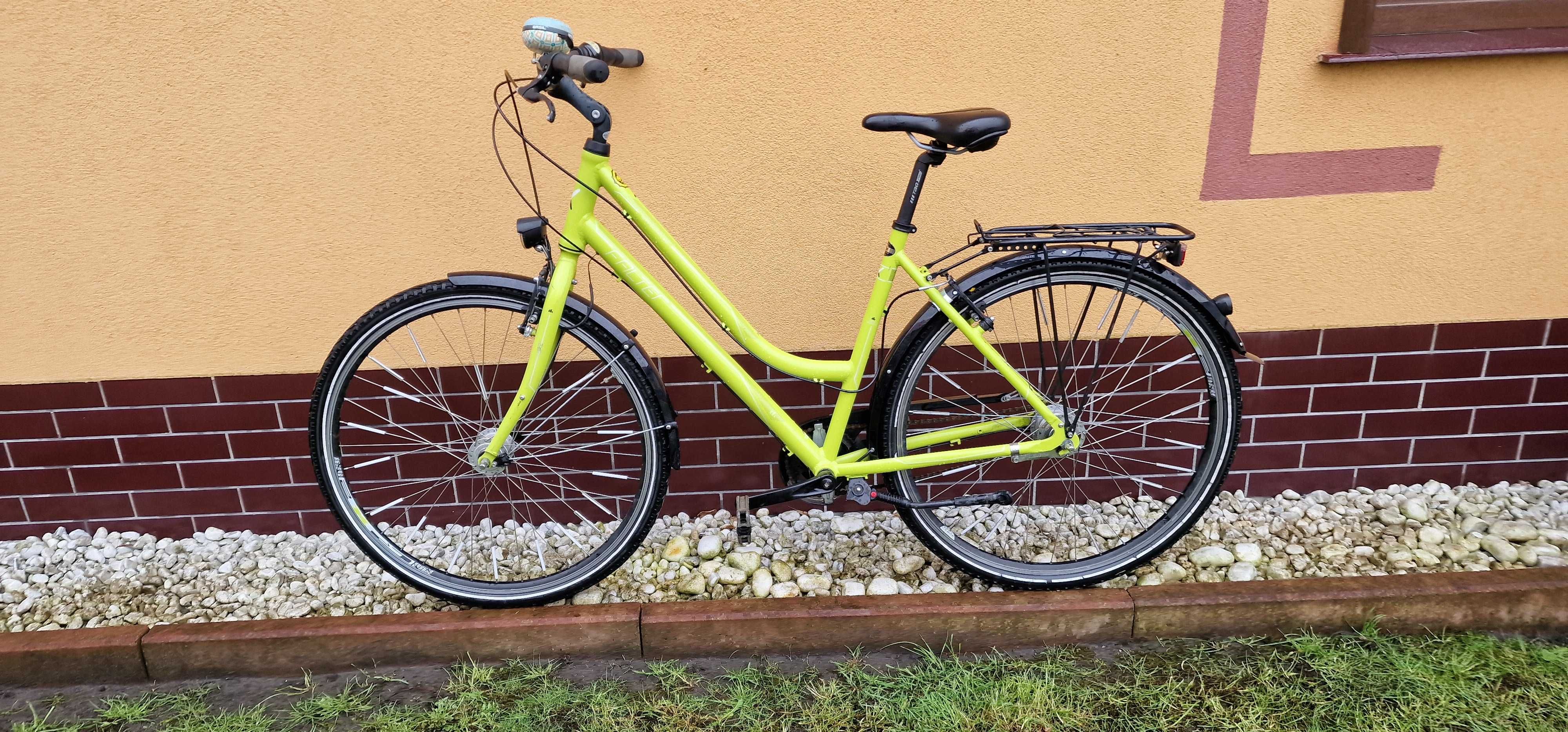 rower miejski damski FALTER aluminiowy Nexus LED