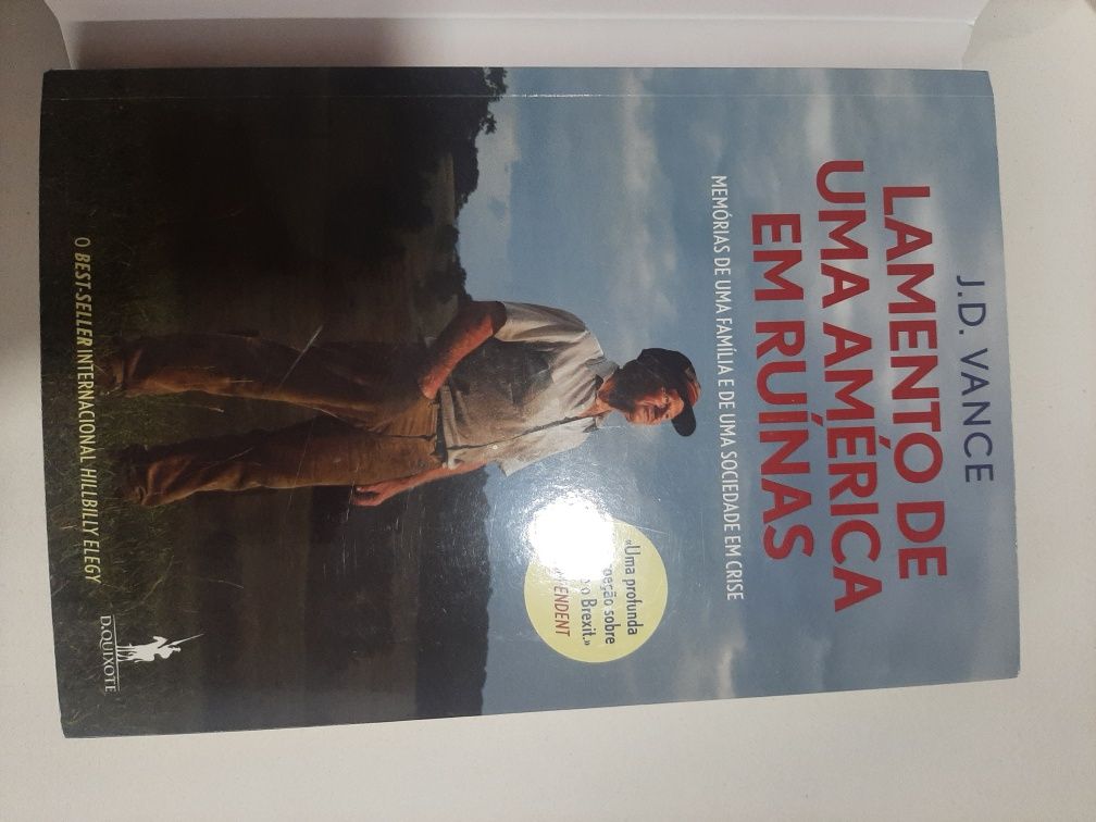 "Lamento de uma America em ruínas" livro de J. D. Vance